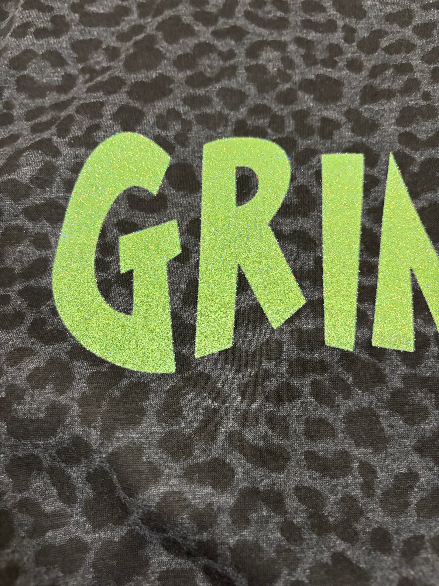 Leopard Glitter Grinchy