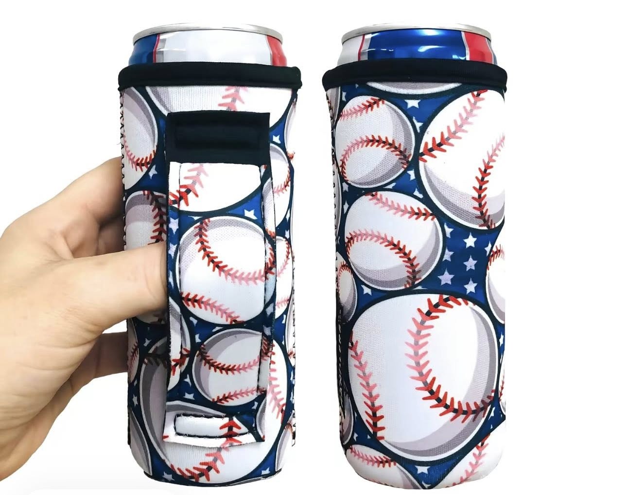 Slim Koozie with Handle/Chapstick Pocket