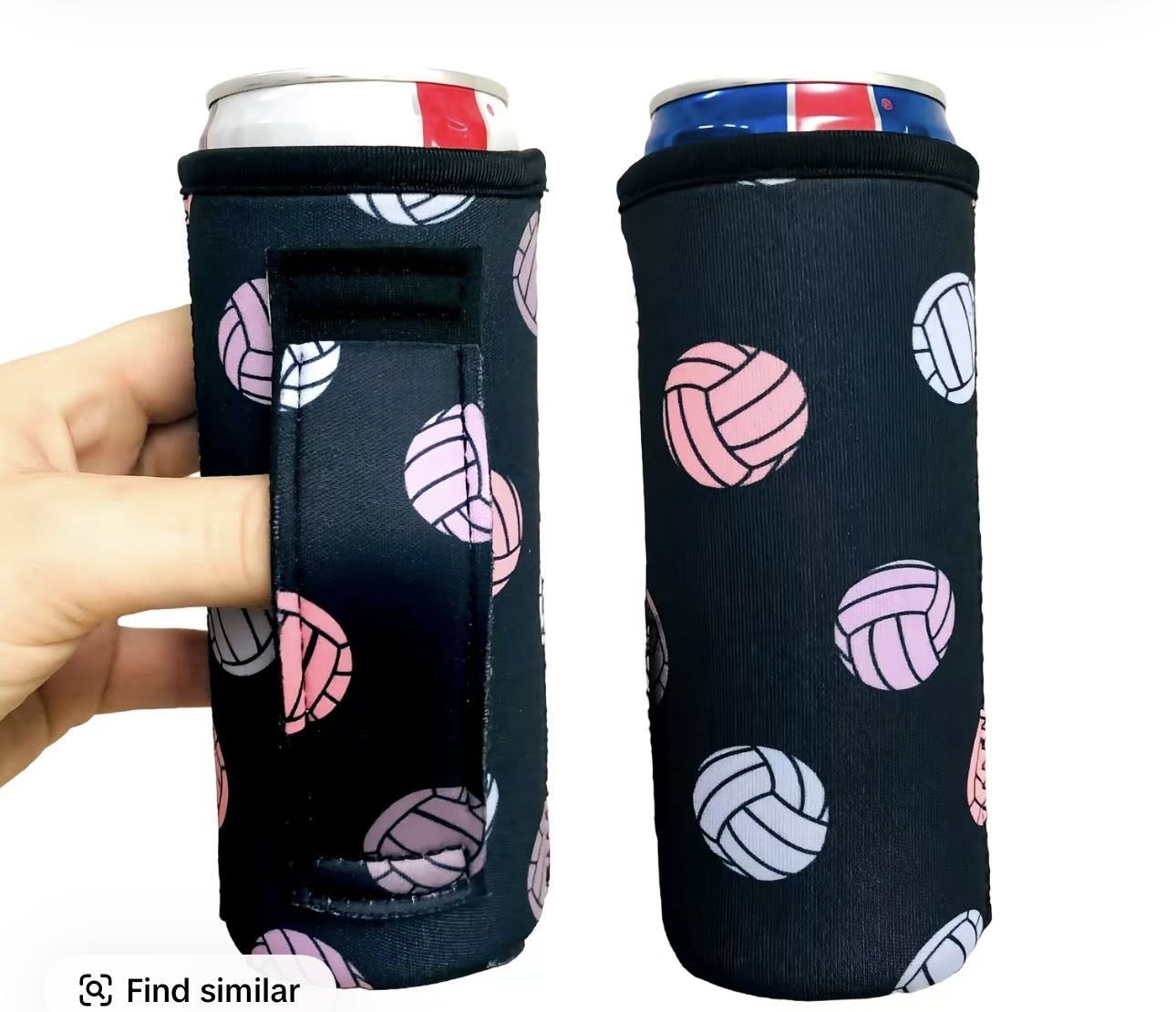 Slim Koozie with Handle/Chapstick Pocket