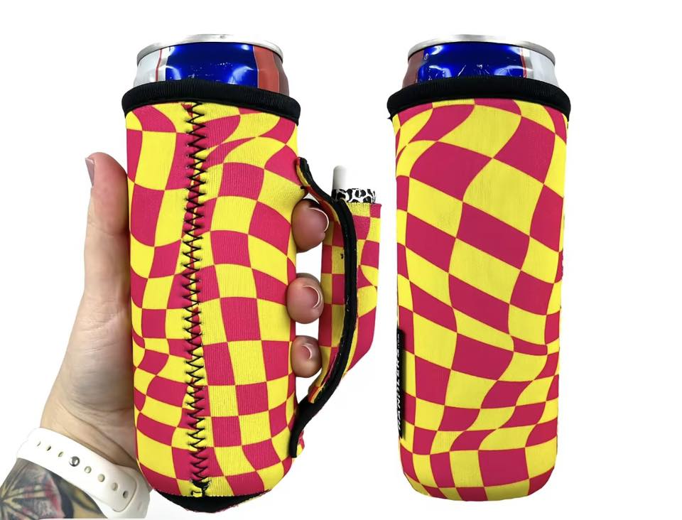Slim Koozie with Handle/Chapstick Pocket