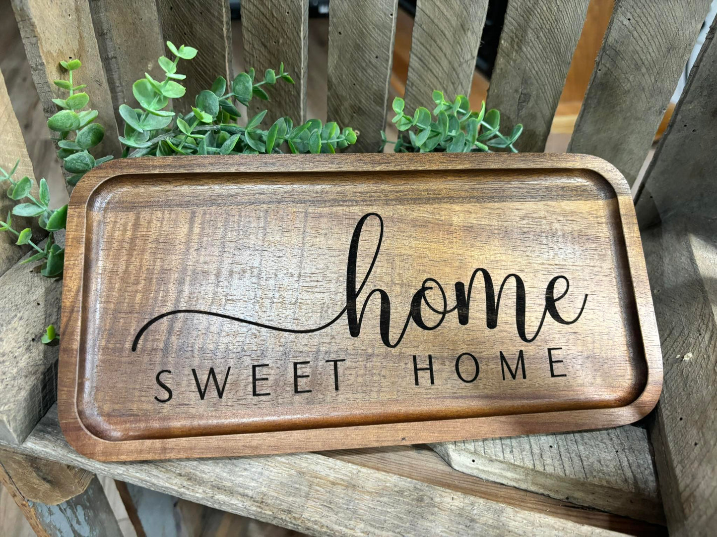 Home Sweet Home Wooden Tray
