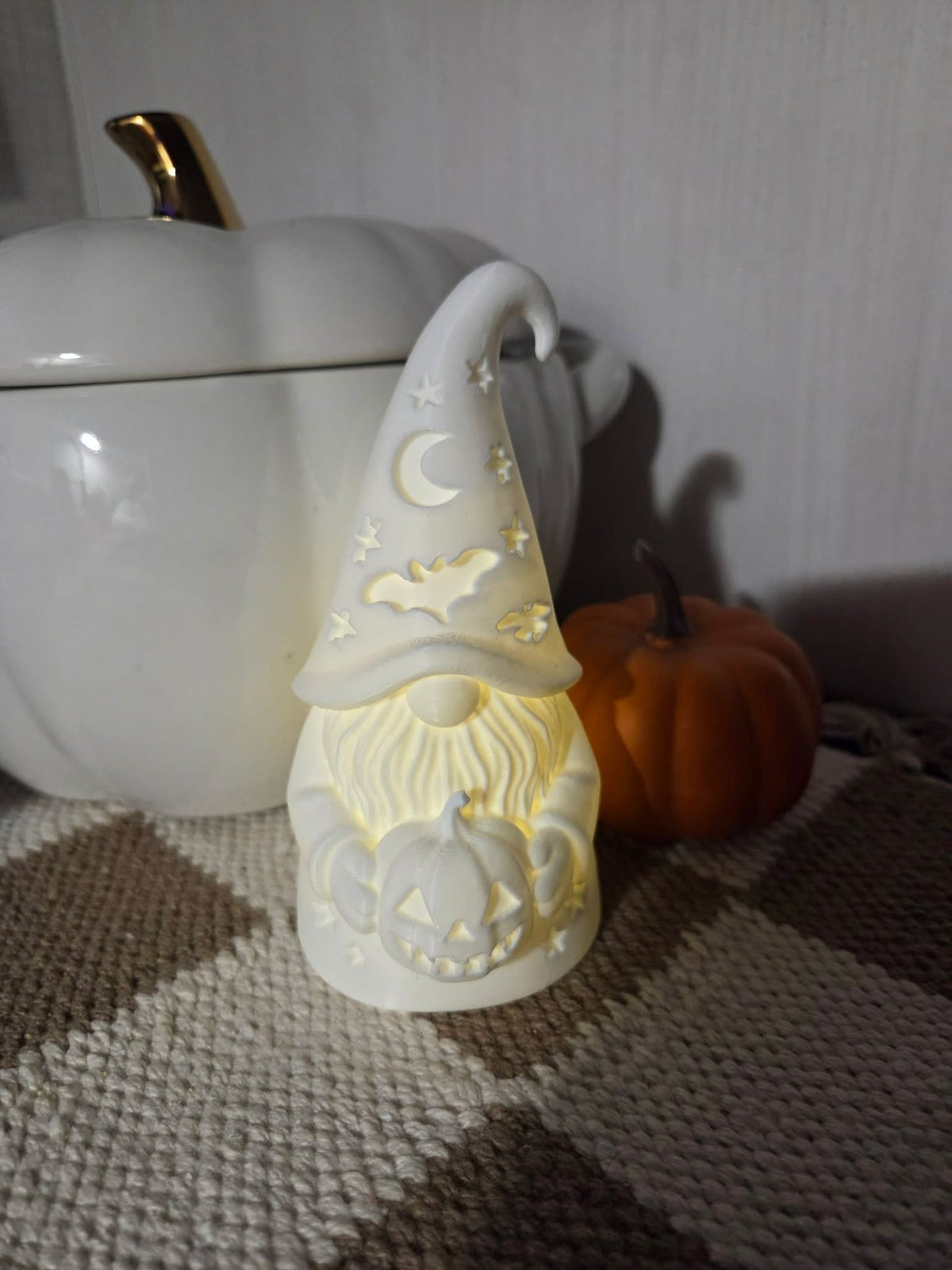 Halloween Gnome with Tea Light