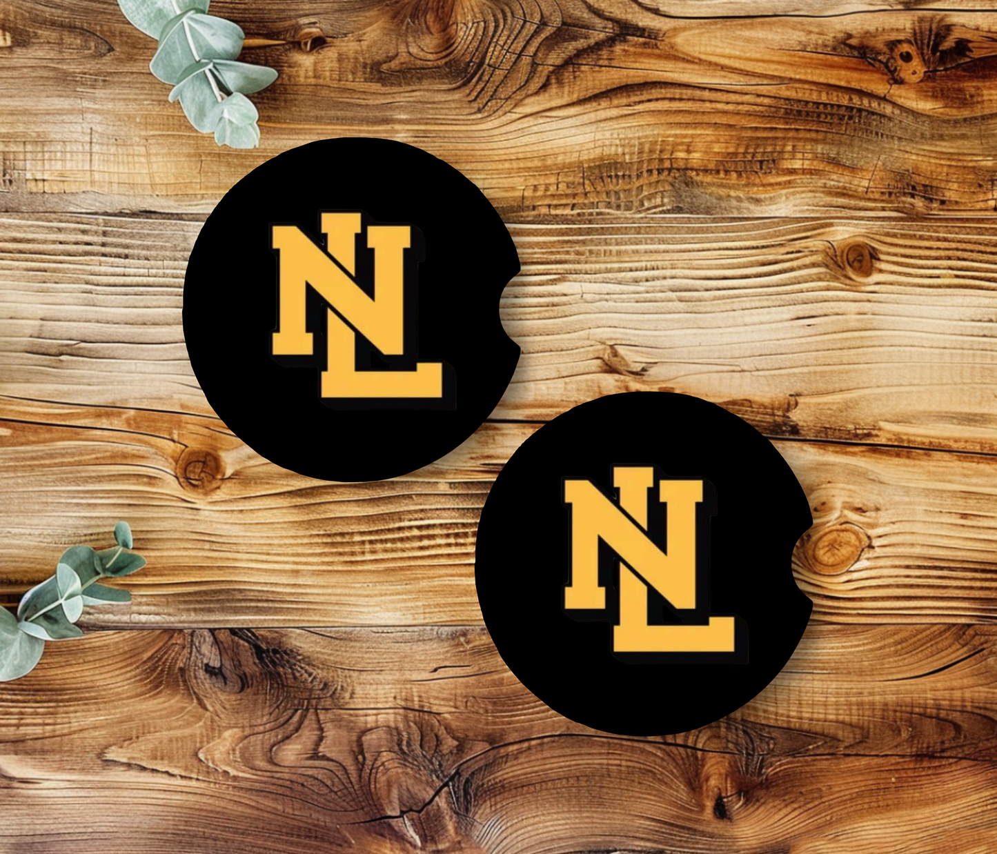 School Logo Car Coasters