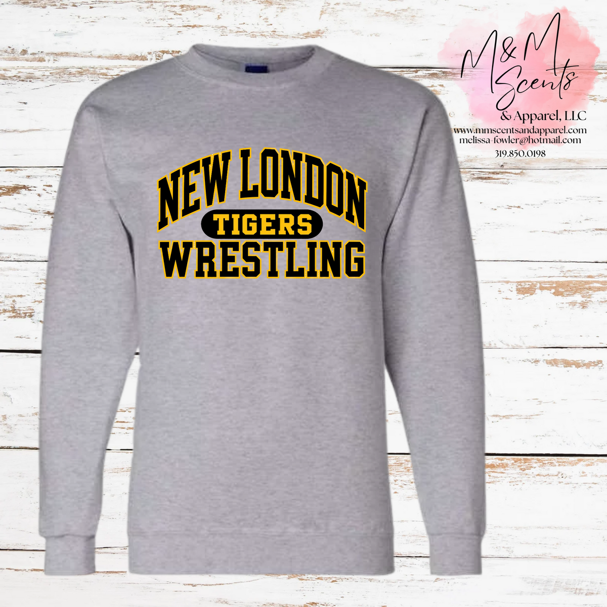 Vintage New London Tigers Wrestling Crewneck Sweatshirt