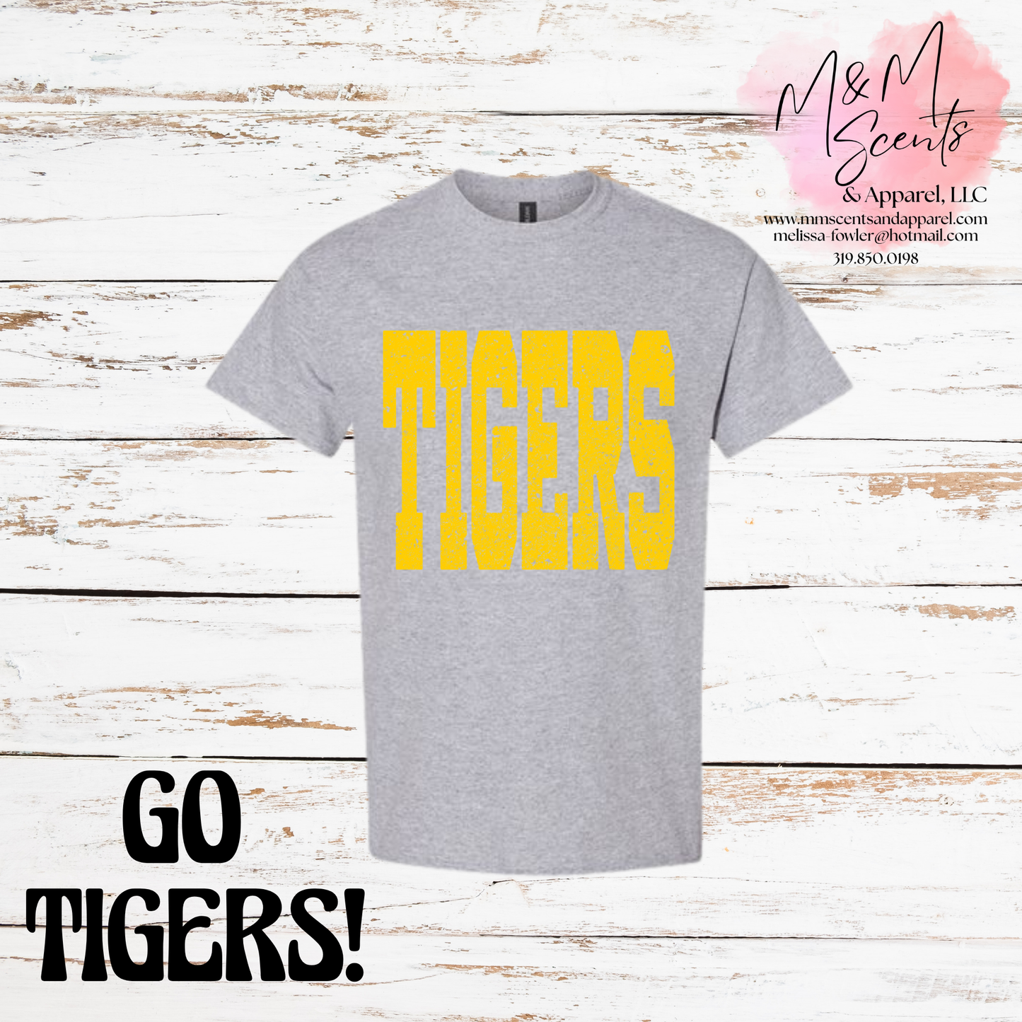 New London Tigers Vintage Block Graphic Tee | School Spirit Shirt | Multiple Colors