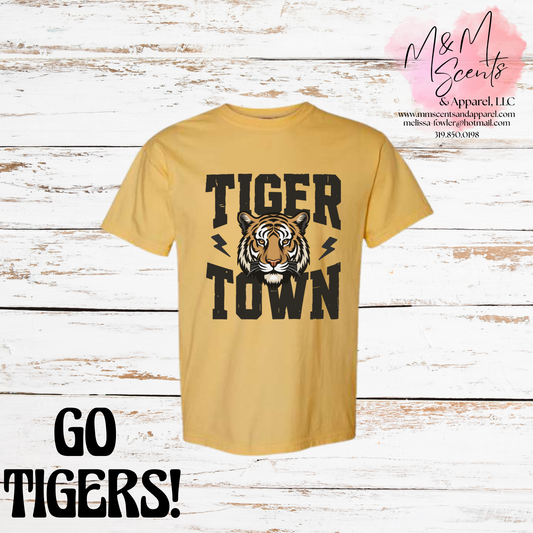 Tiger Town Graphic Tee | New London Tigers School Spirit Shirt | Multiple Colors