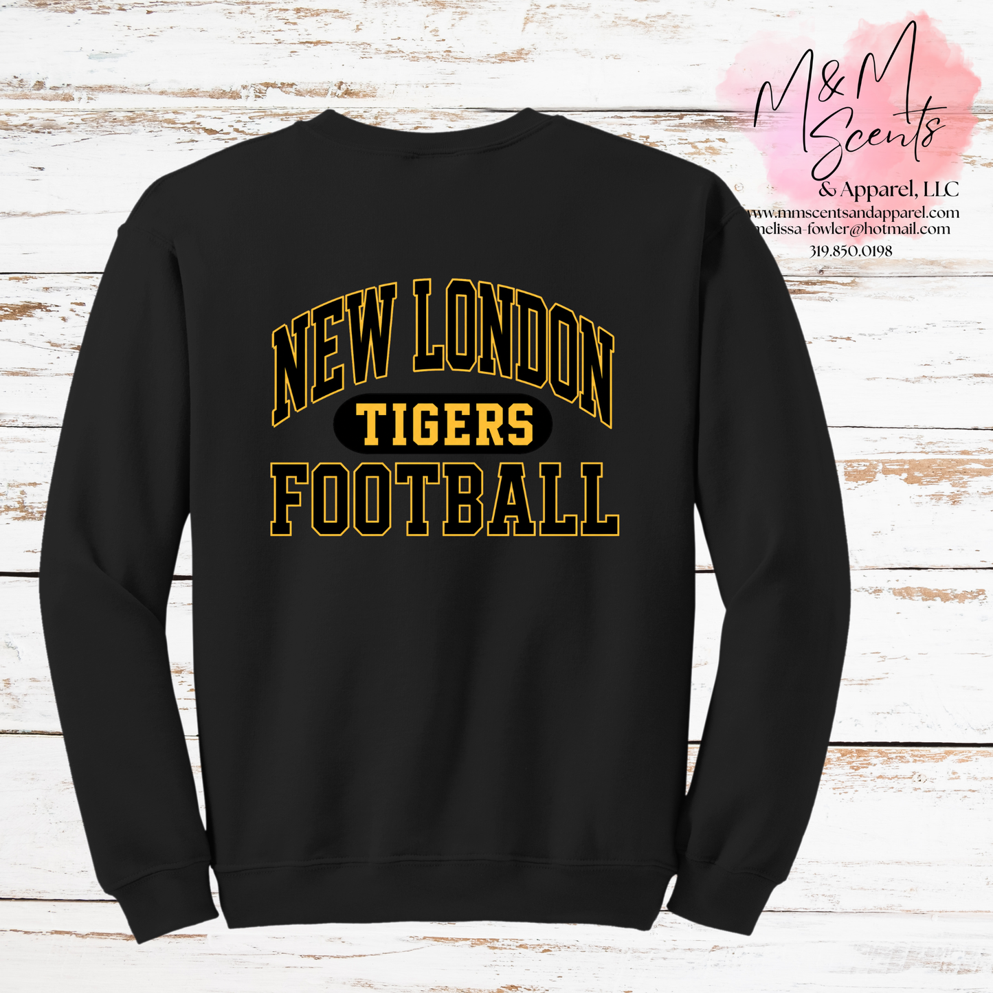 Vintage New London Tigers Football Crewneck Sweatshirt