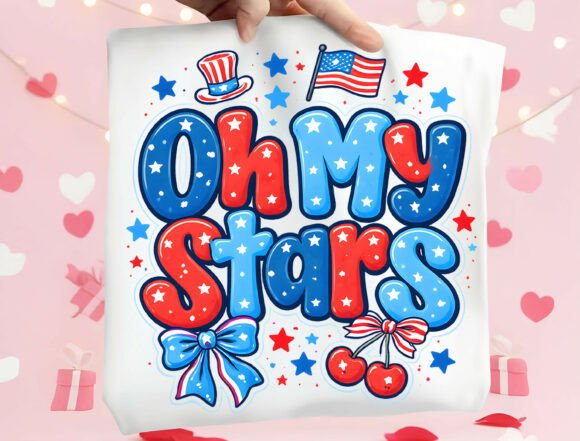Oh My Stars Patriotic Graphic Tee