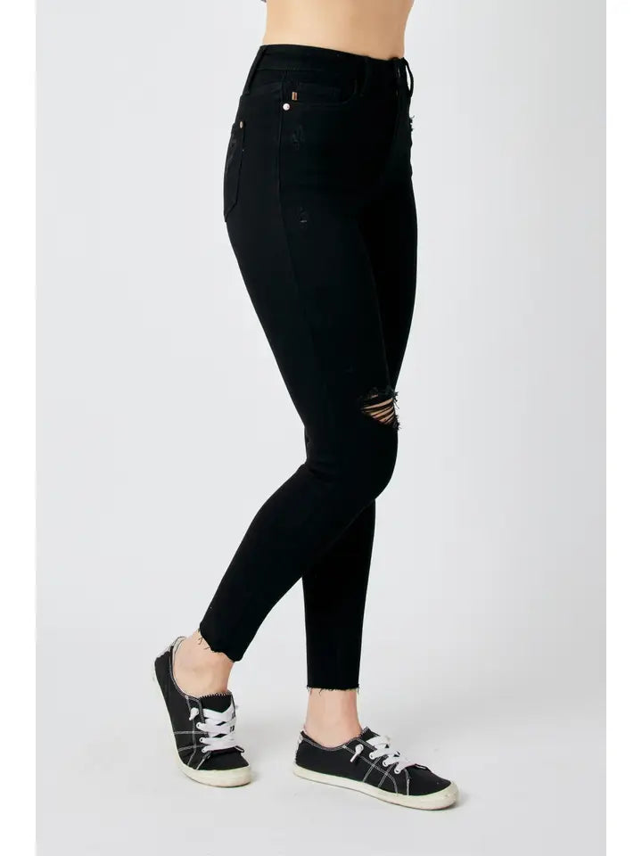 Judy Blue Hw Heavy Destroy Raw Hem Skinny