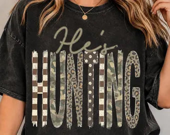 He’s Hunting Graphic