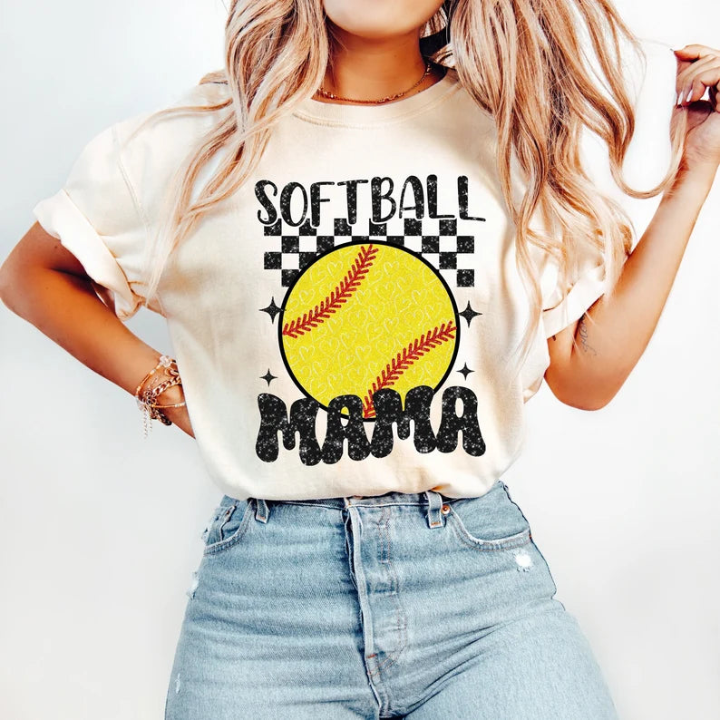 Softball Mama Graphic Tee | Softball Mom Shirt | Game Day Tee | M&M Scents & Apparel, LLC
