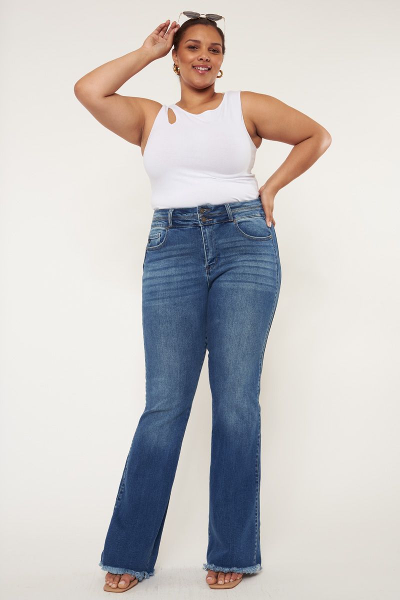KanCan Plus High Rise Side Panel Bootcut