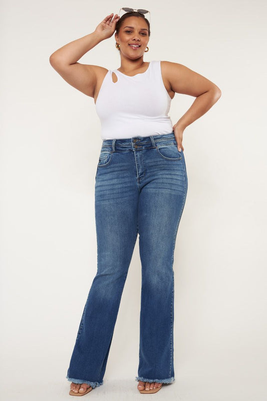 KanCan Plus High Rise Side Panel Bootcut