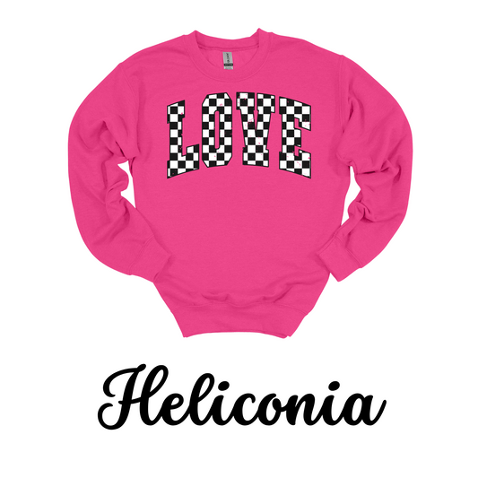 Checkered LOVE Crewneck