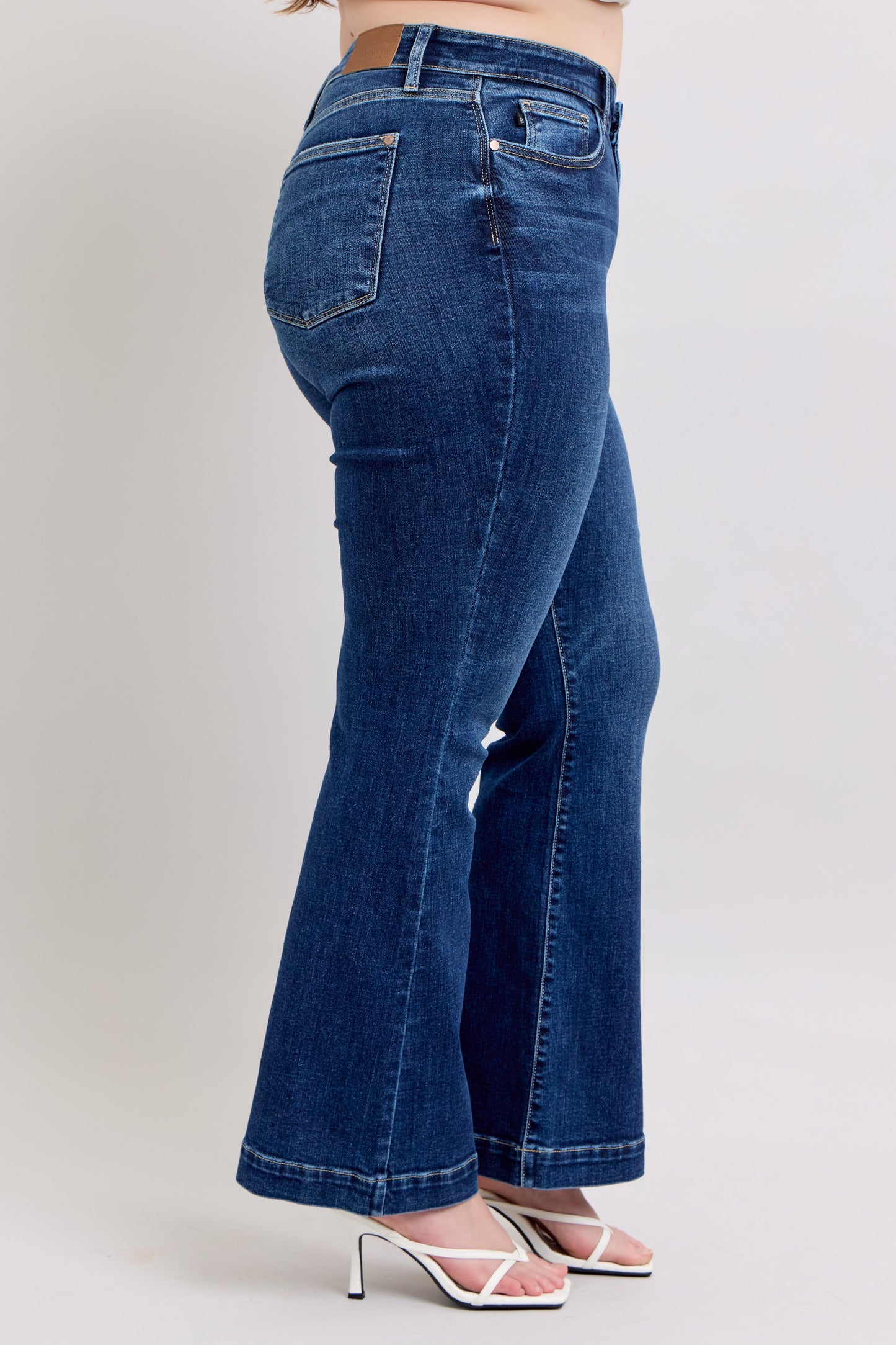 Judy Blue High Waist Trouser Flare Plus Size Petite