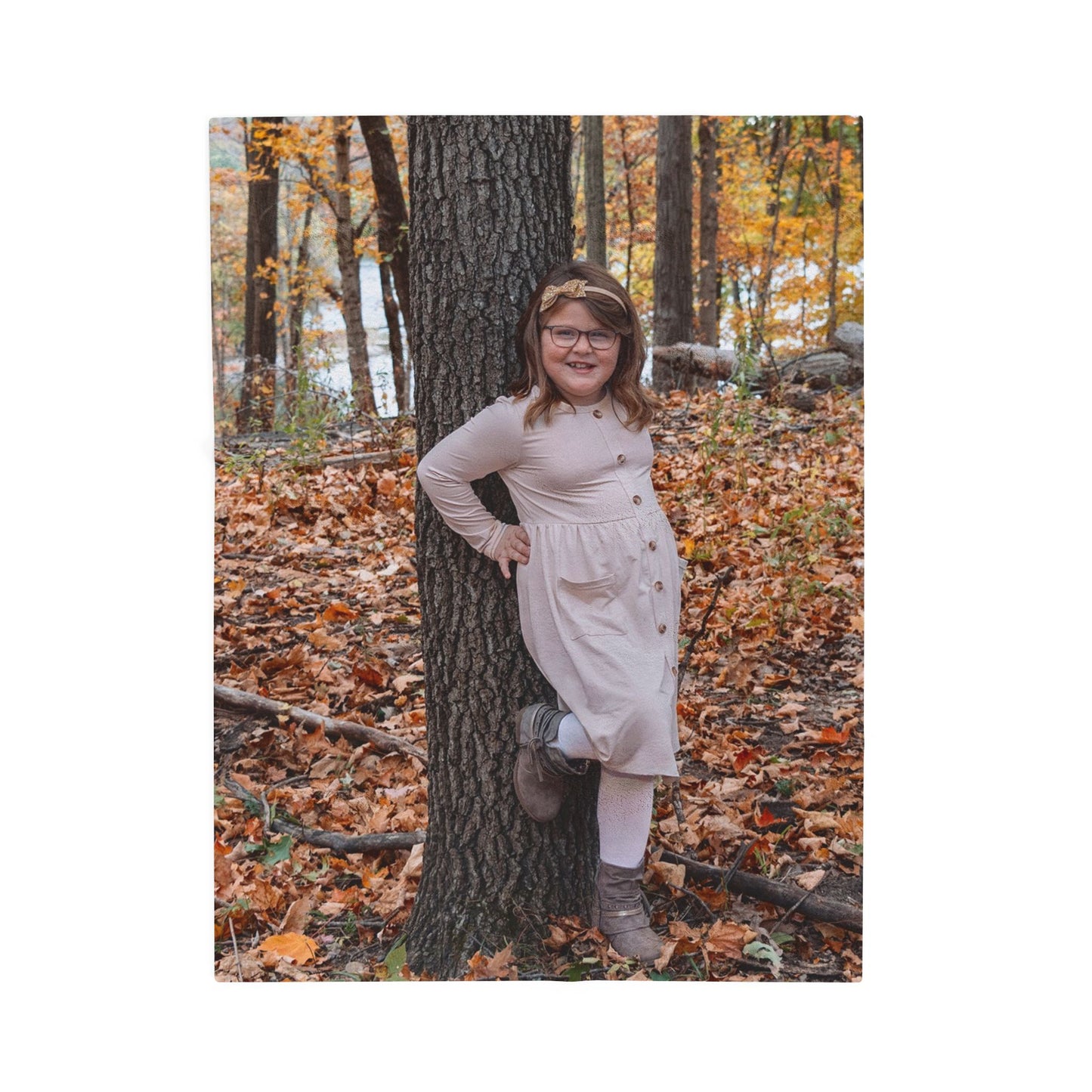 Personalized Velveteen Plush Blanket - Custom Photo Cozy Throw for Kids & Family Gifts