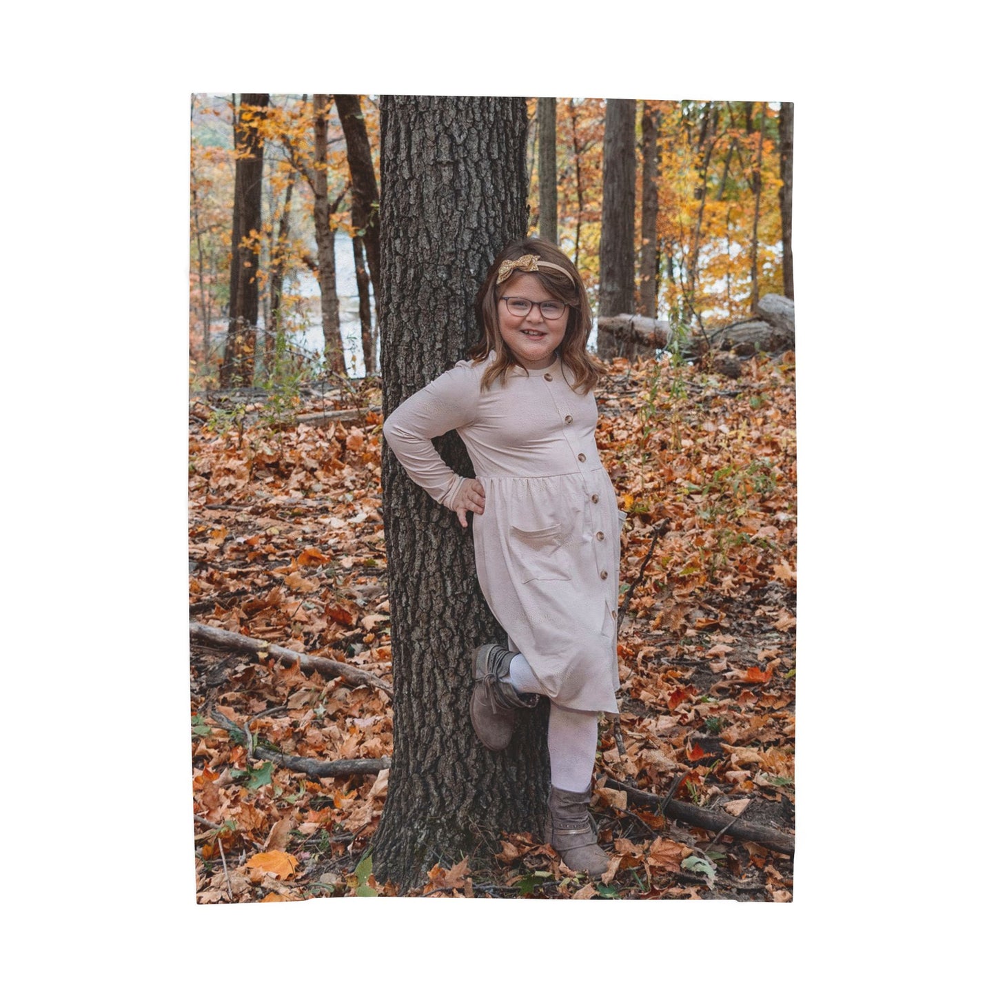 Personalized Velveteen Plush Blanket - Custom Photo Cozy Throw for Kids & Family Gifts