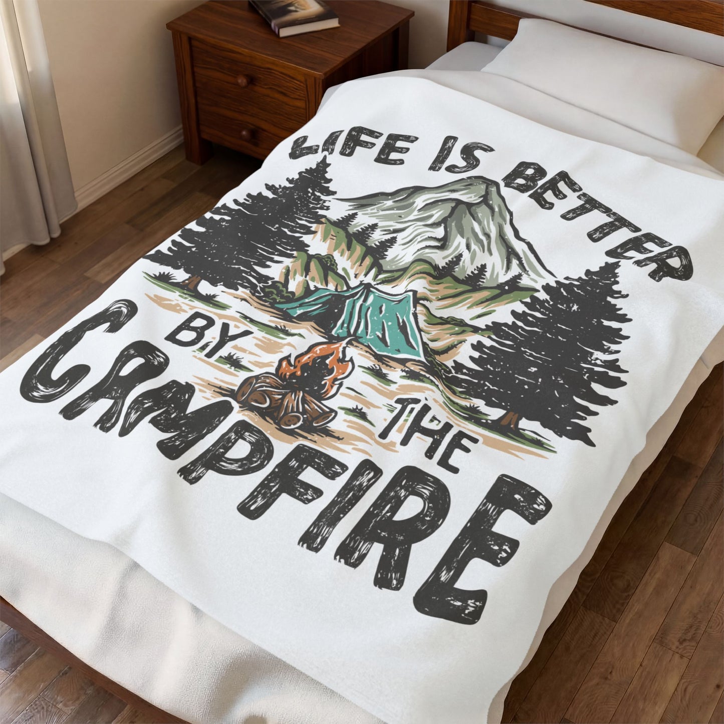 Life Is Better By The Campfire Blanket