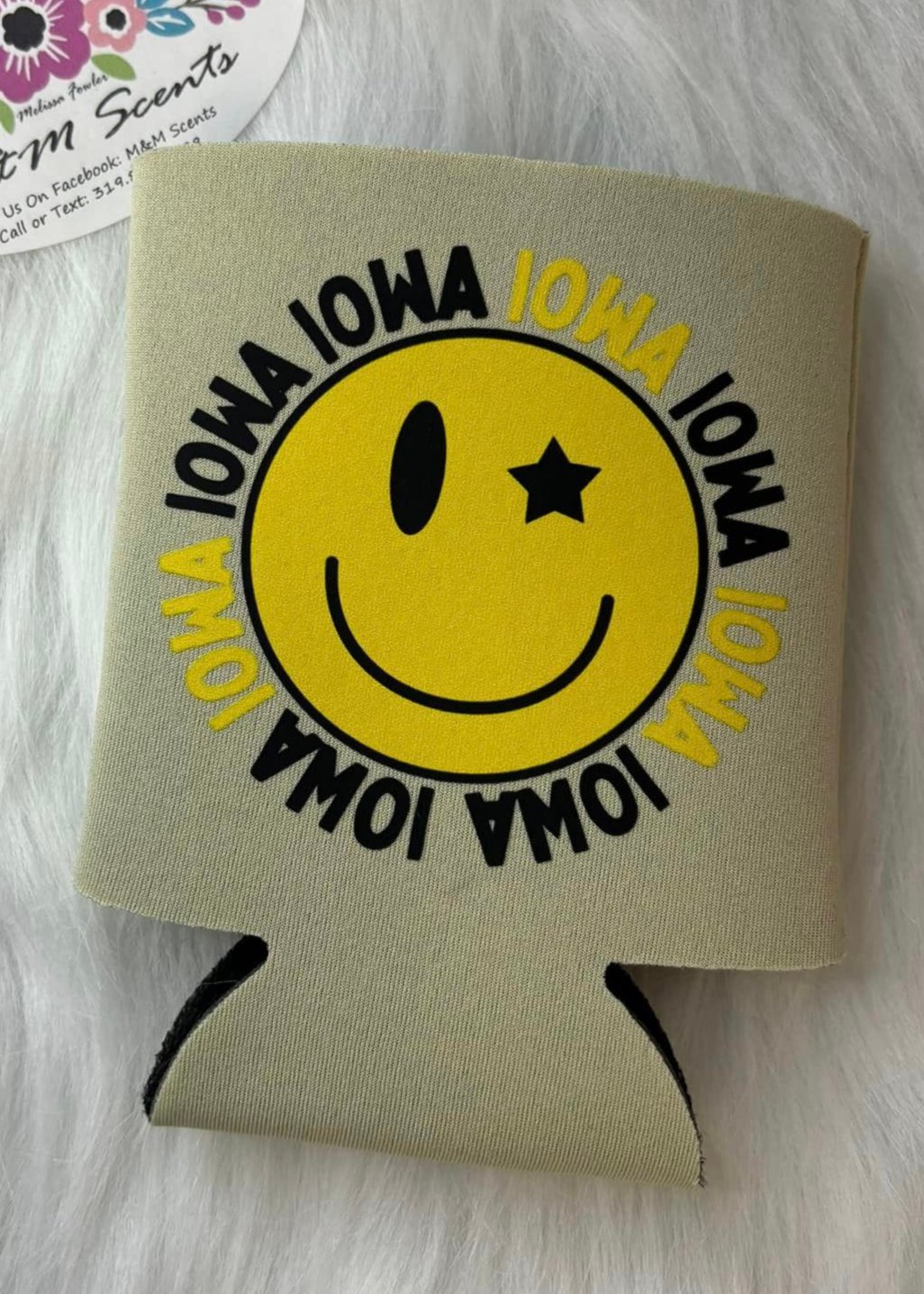 Iowa Smiley Koozie