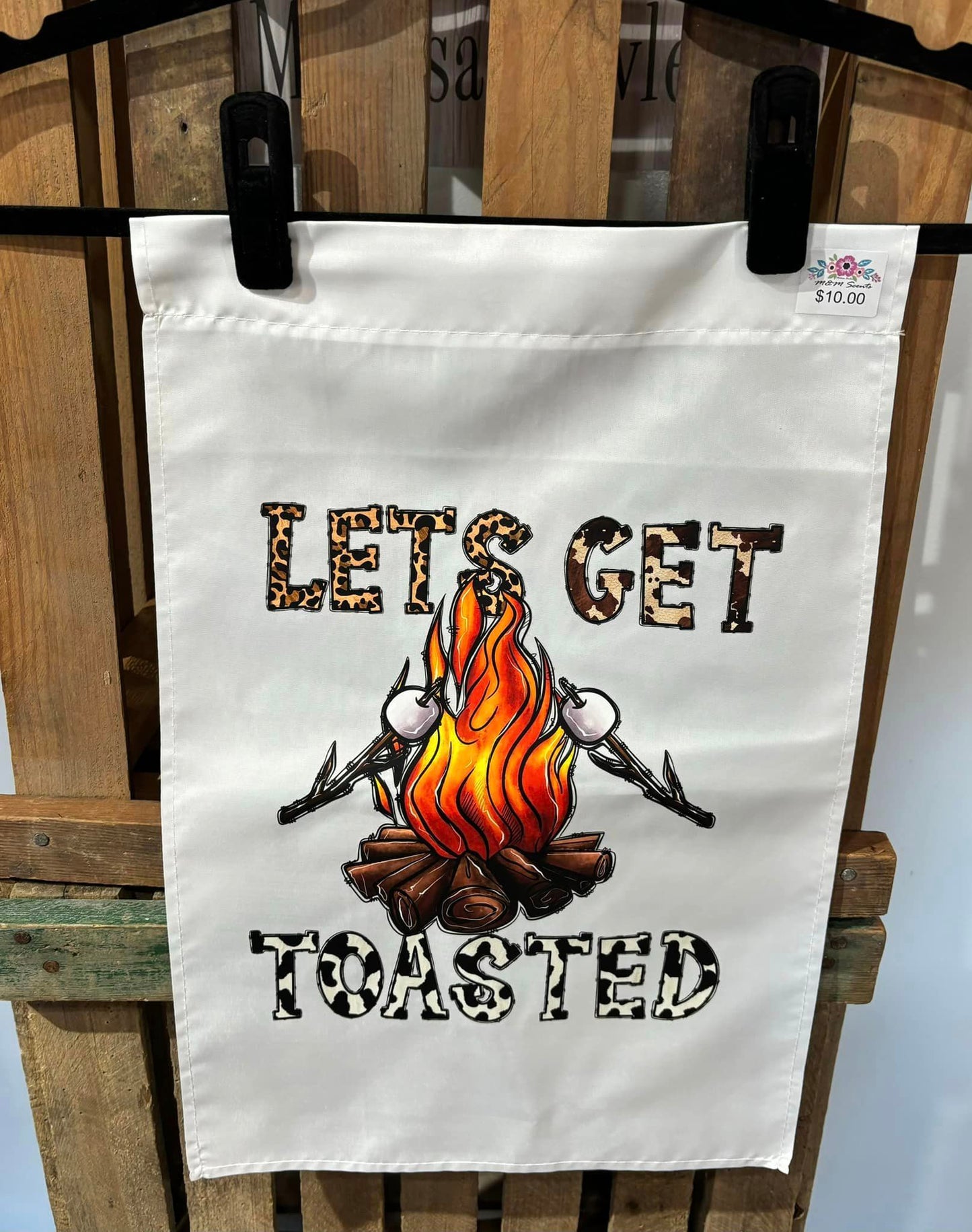 Lets Get Toasted Garden Flag