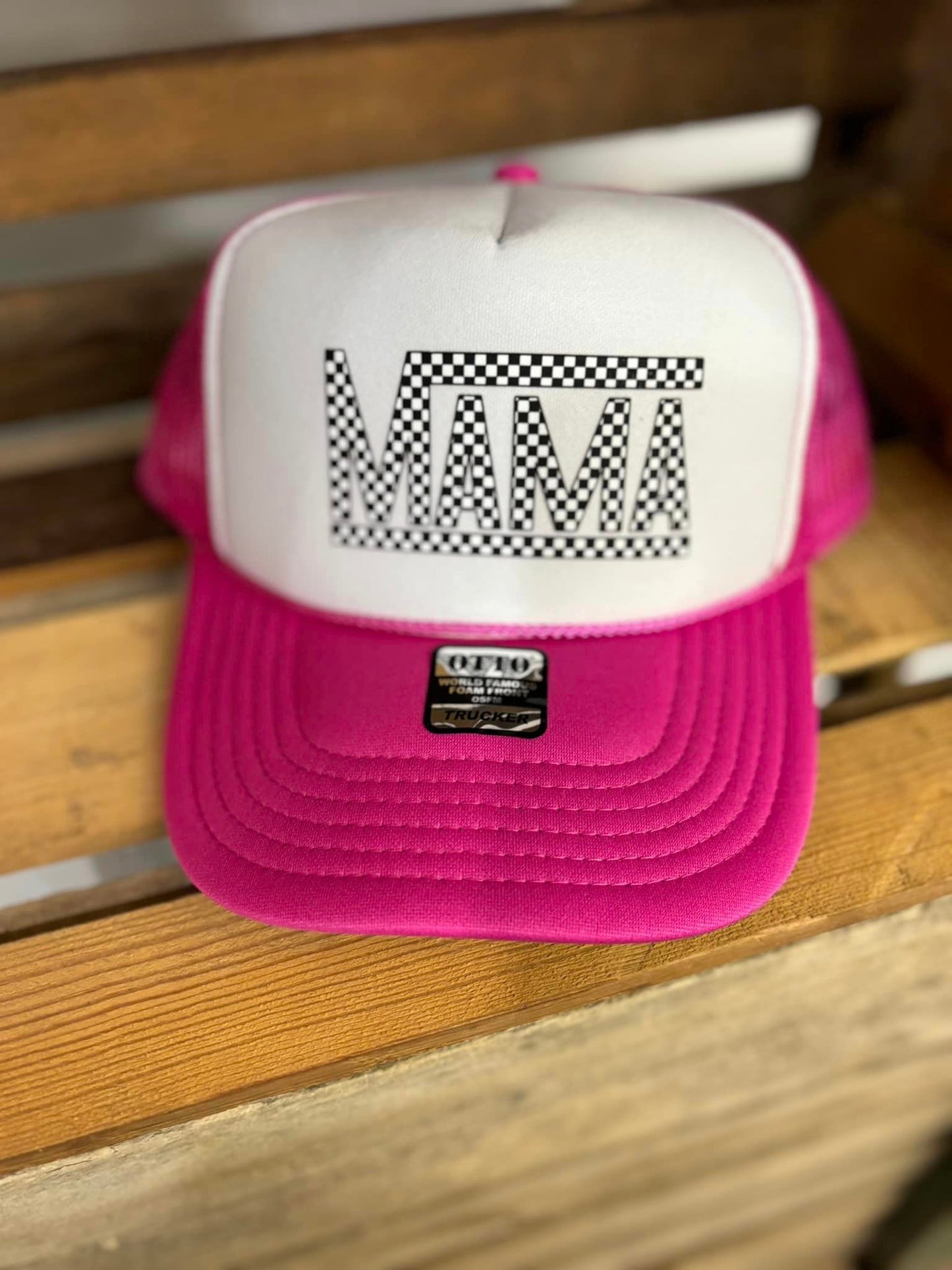 MAMA Checkered Otto Trucker Hat