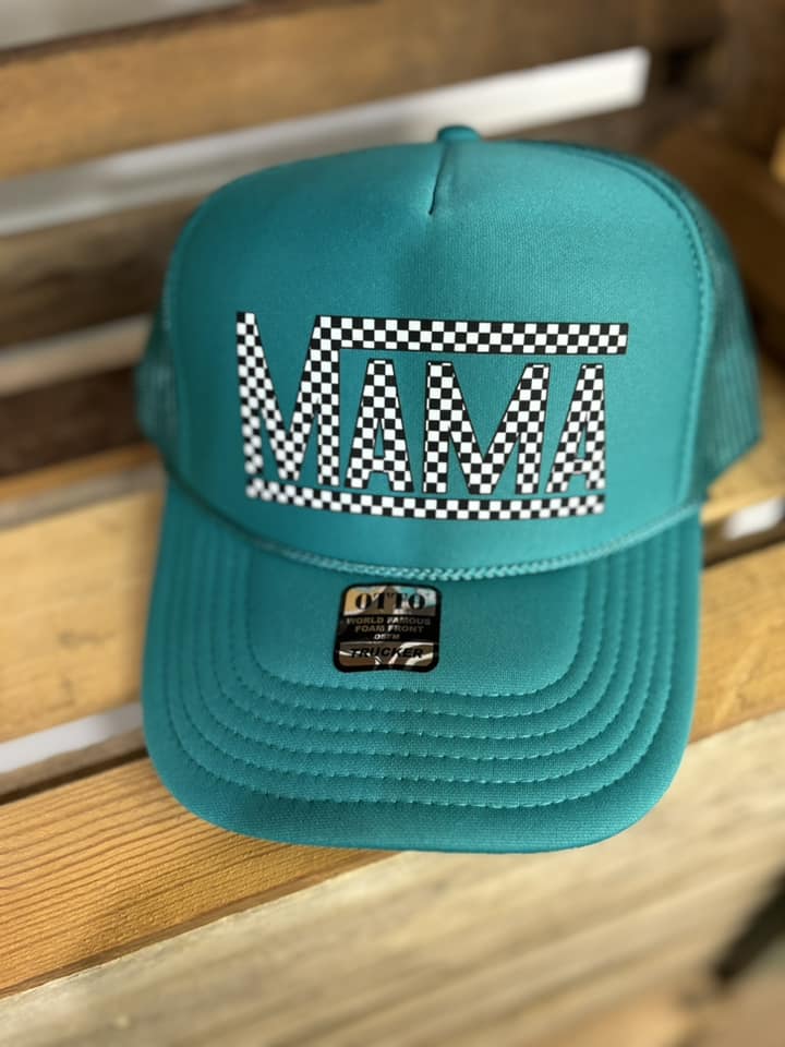 MAMA Checkered Otto Trucker Hat