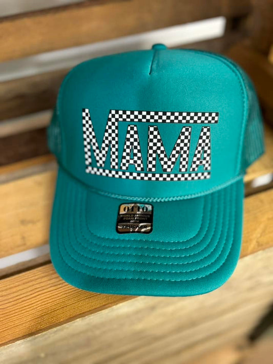 MAMA Checkered Otto Trucker Hat