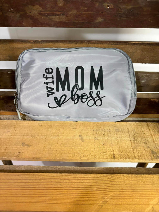 Wife Mom Boss Belt Bag