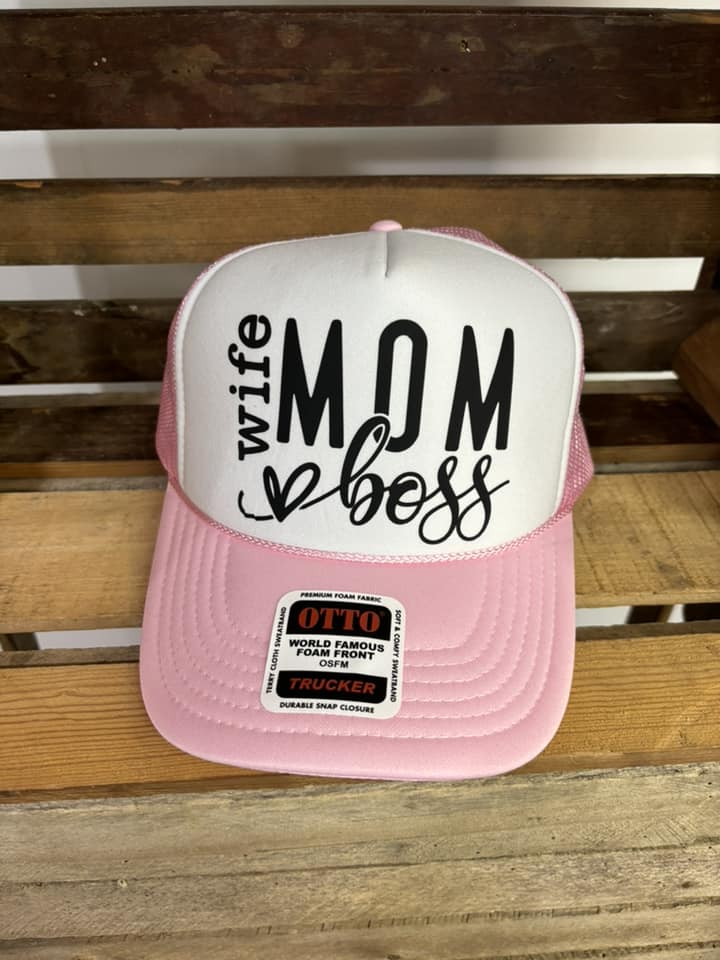 Wife Mom Boss Otto Trucker Hat