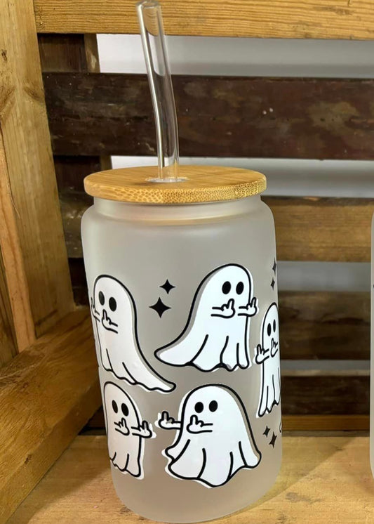 Middle Finger Ghost Cup