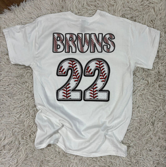 Baseball Letters T-Shirt