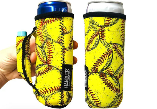 Slim Koozie with Handle/Chapstick Pocket