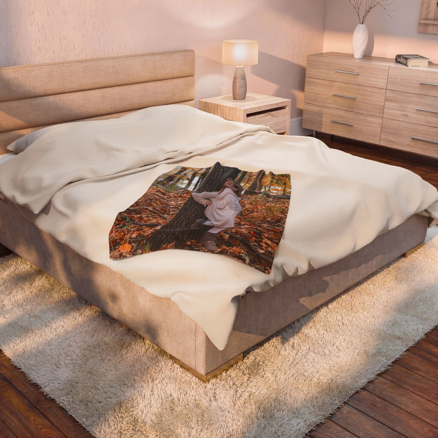 Personalized Velveteen Plush Blanket - Custom Photo Cozy Throw for Kids & Family Gifts