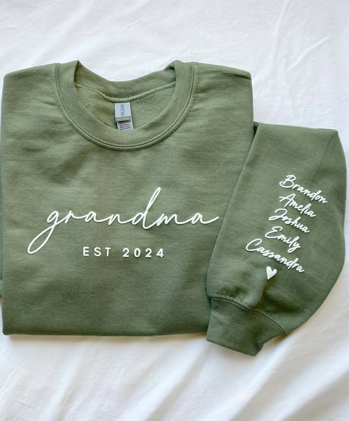 Personalized Grandma Est. Sweatshirt