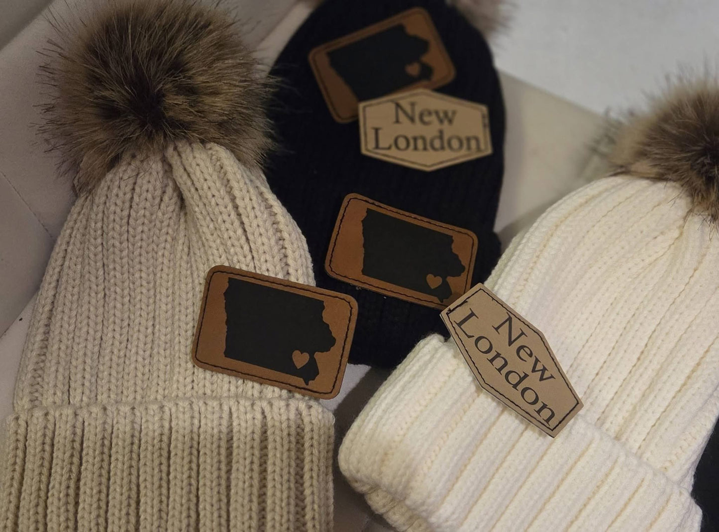 Knit Wool Hat with Ball