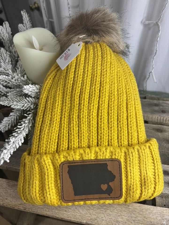 Knit Wool Hat with Ball