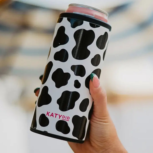Cow Print Slim Koozie