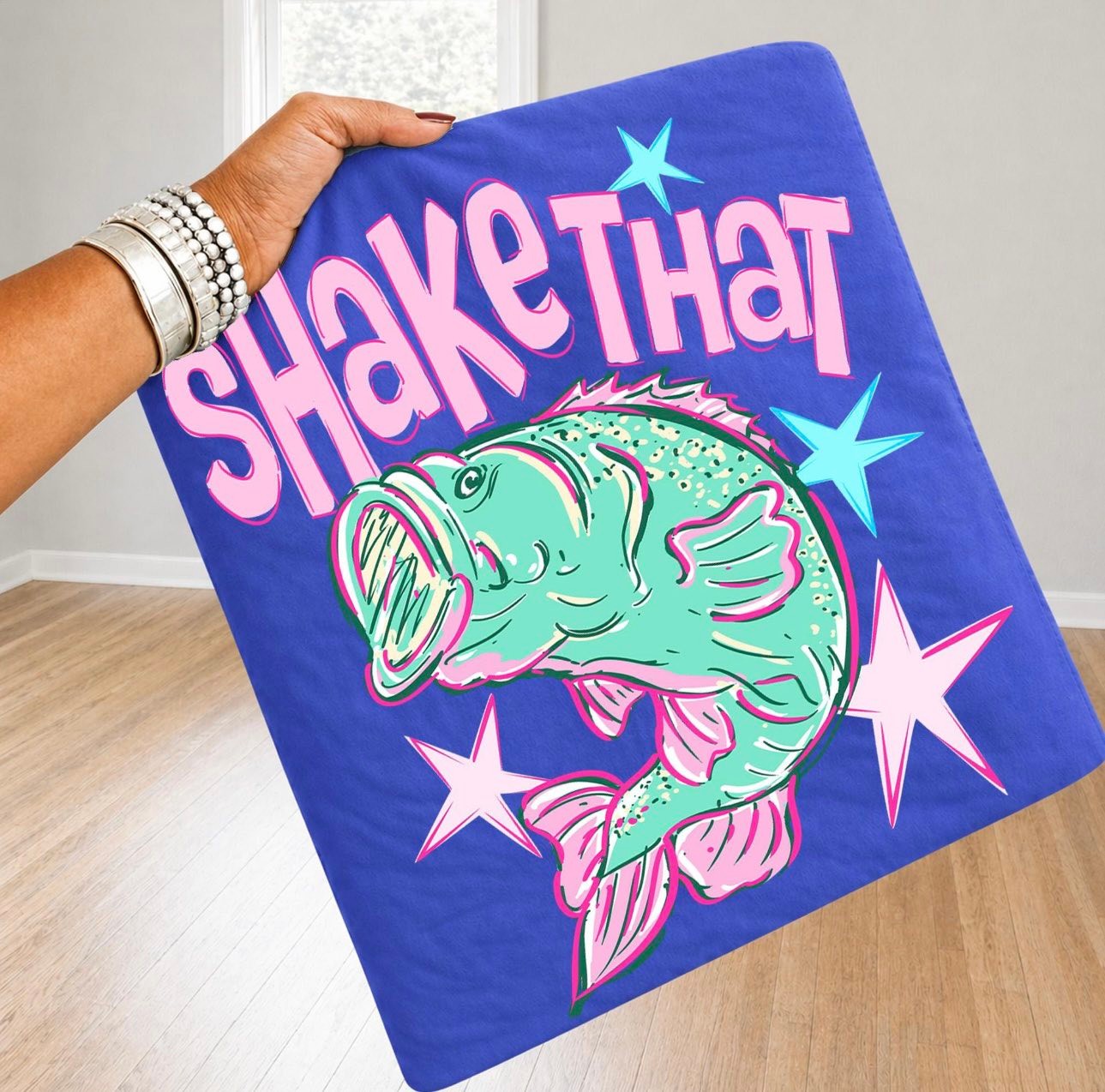 Shake That Bass Graphic Tee | Neon Fishing Shirt | Trendy Summer Boutique Tee | M&M Scents & Apparel, LLC