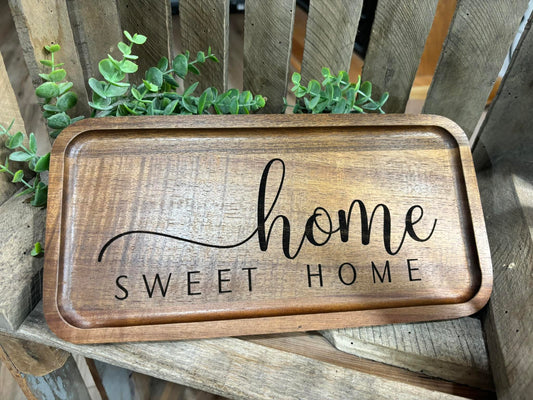 Home Sweet Home Wooden Tray