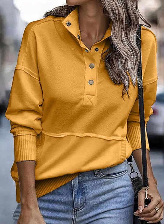 Button Up Sweatshirt