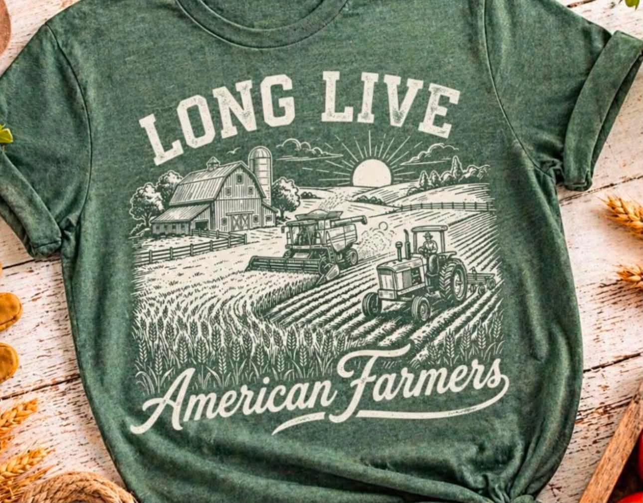 Long Live American Farmers Graphic Tee