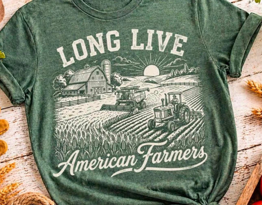 Long Live American Farmers Graphic Tee