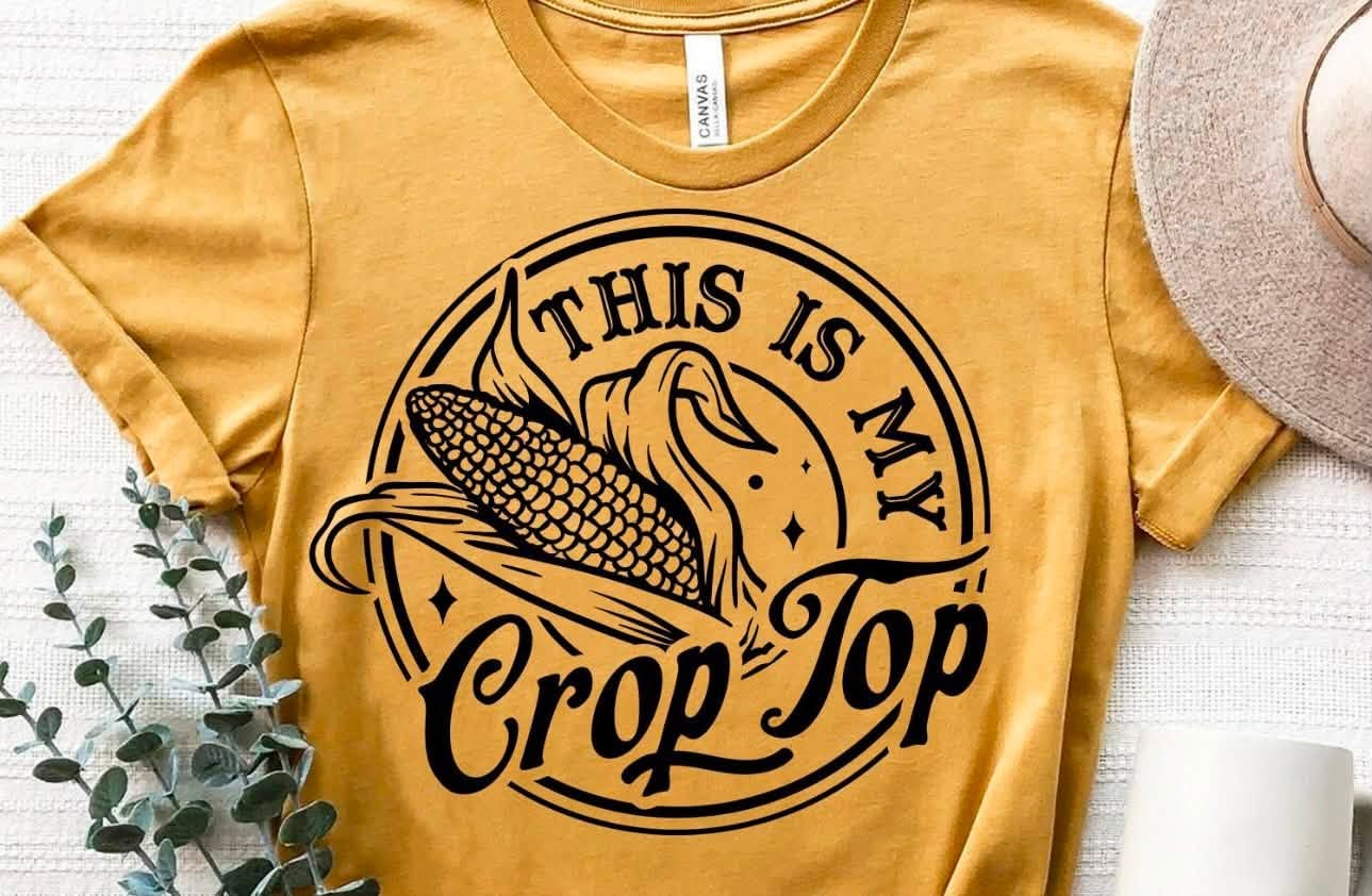 This Is My Crop Top Graphic Tee