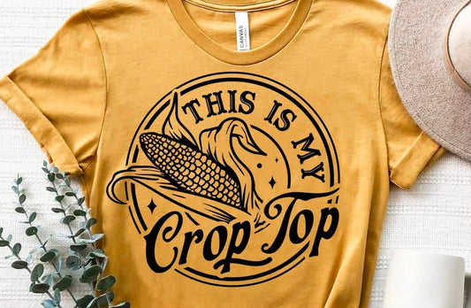 This Is My Crop Top Graphic Tee