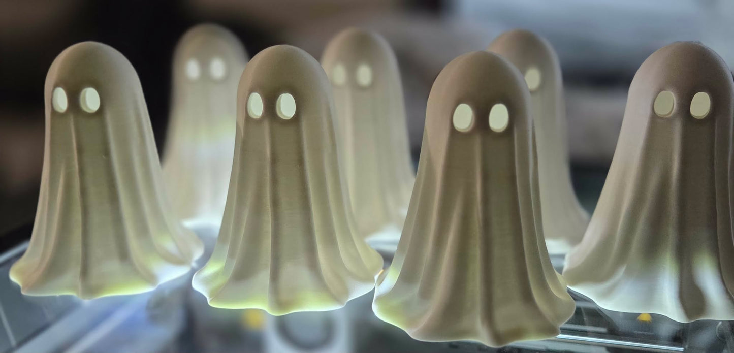 Ghost LED Tea Light | Halloween Ghost Decor | Light Up Ghost Decoration
