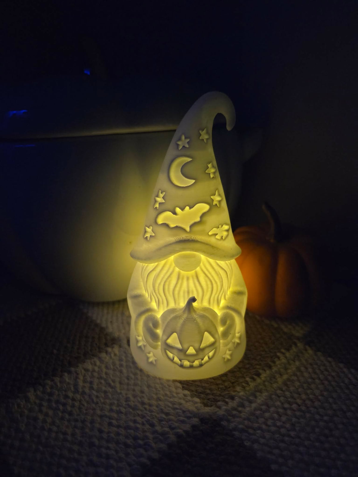 Halloween Gnome with Tea Light