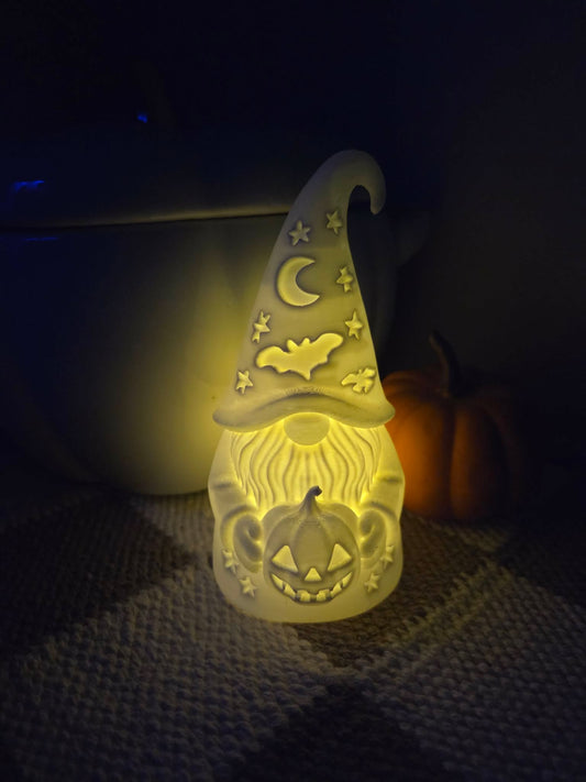 Halloween Gnome with Tea Light