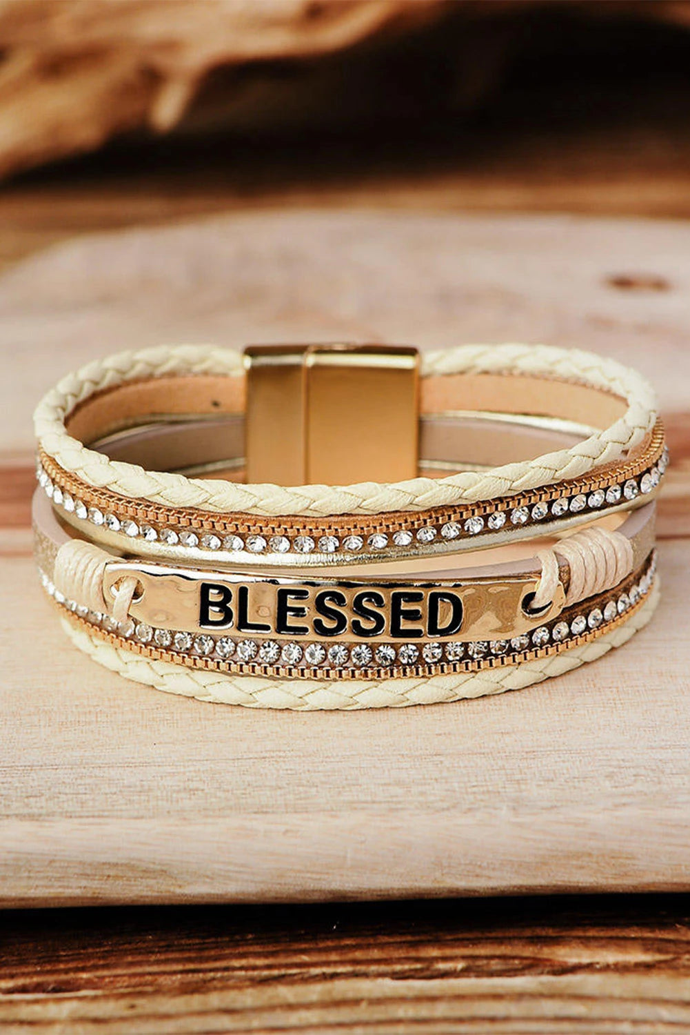 Blessed Rhinestone Braclet