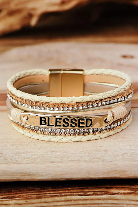 Blessed Rhinestone Braclet