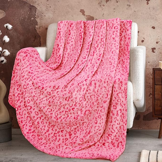Pink Cheetah Blanket